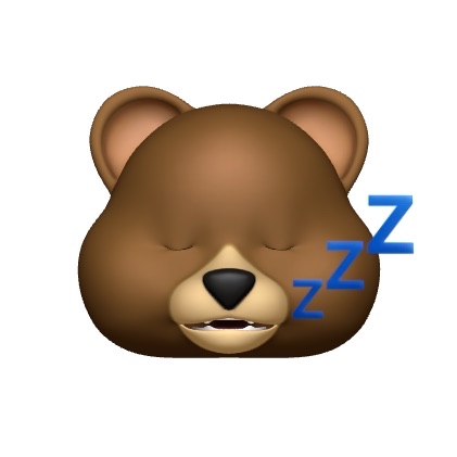 Bear Sleep Animoji