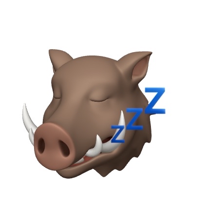 Boar Sleep Animoji