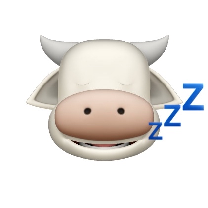 Cow Sleep Animoji