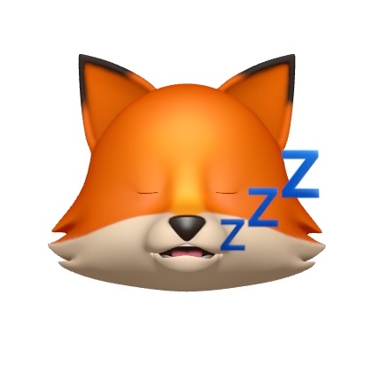 Fox Sleep Animoji