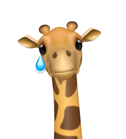 Giraffe Cry Animoji