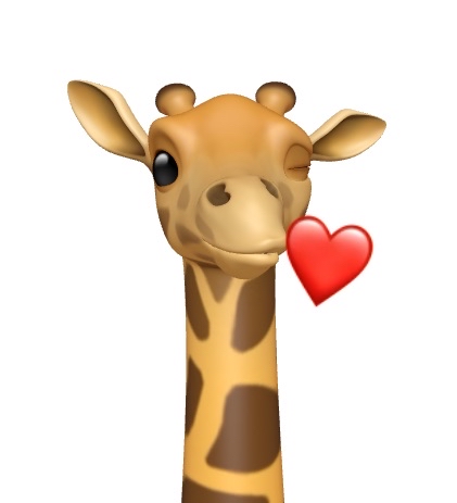 Giraffe Kiss Animoji