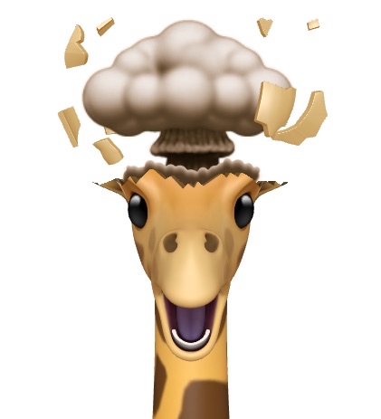 Giraffe Mindblown Animoji