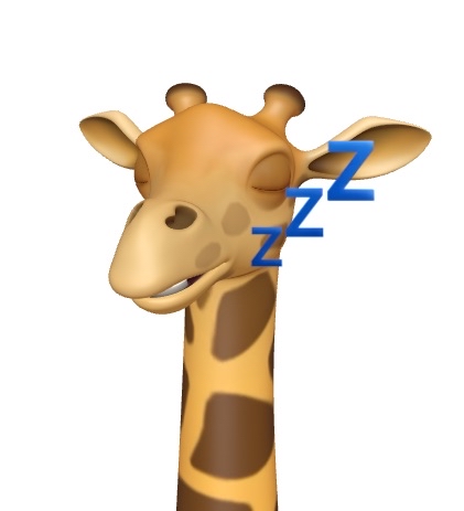 Giraffe Sleep Animoji