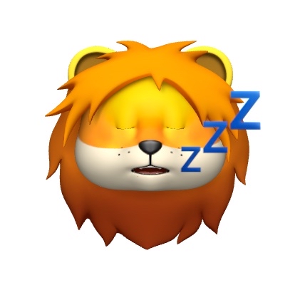 Lion Sleep Animoji
