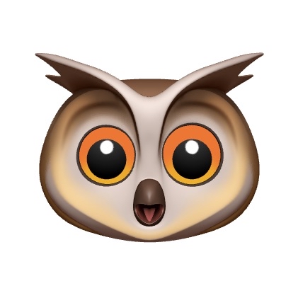 Owl Surprised Animoji