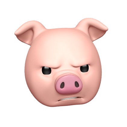 Pig Angry Animoji