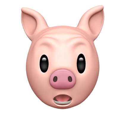 Pig Surprised Animoji