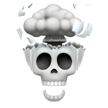 Skull Mindblown Animoji